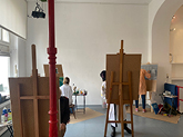 Malkurs münchen, Art retreat, painting course and nude drawing at Atelier Au in Munich, march 2022